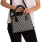 EMCC Black Check Shoulder Handbag