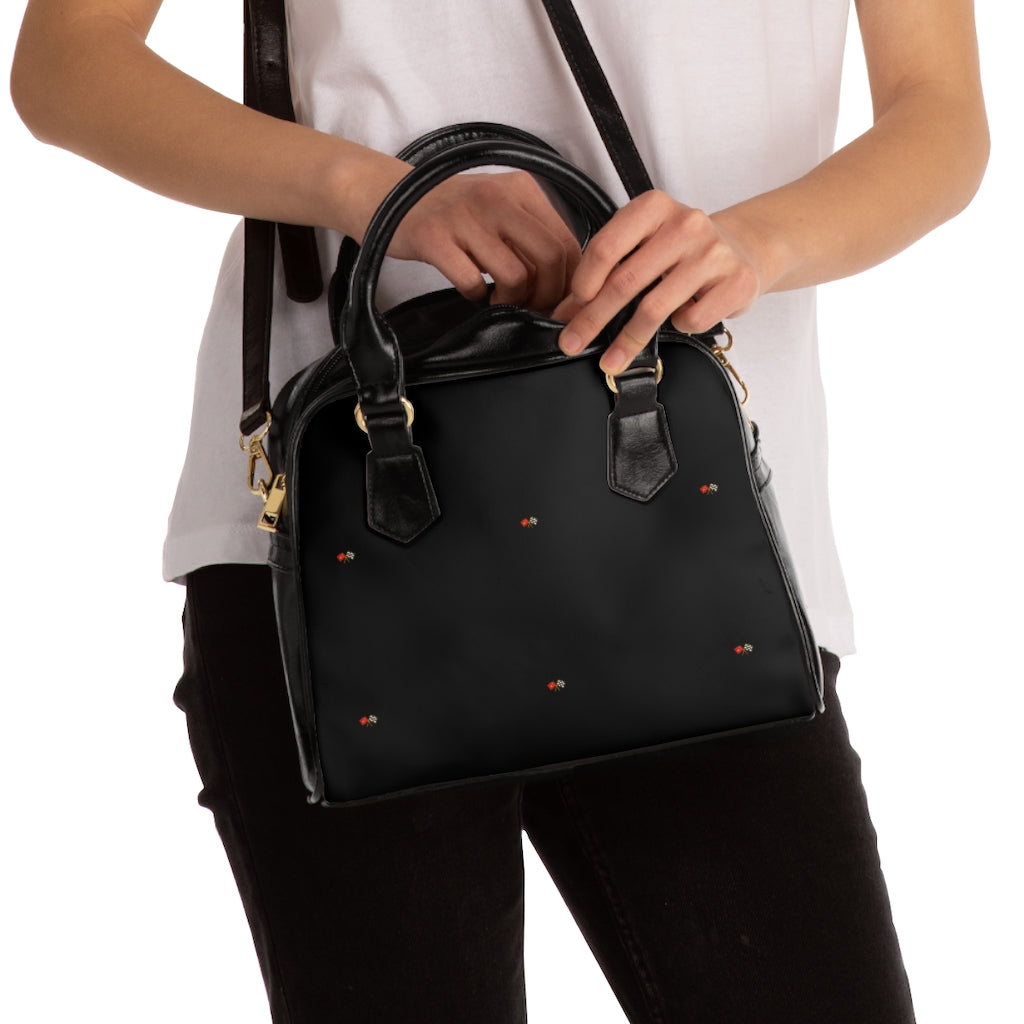 EMCC Black Shoulder Handbag